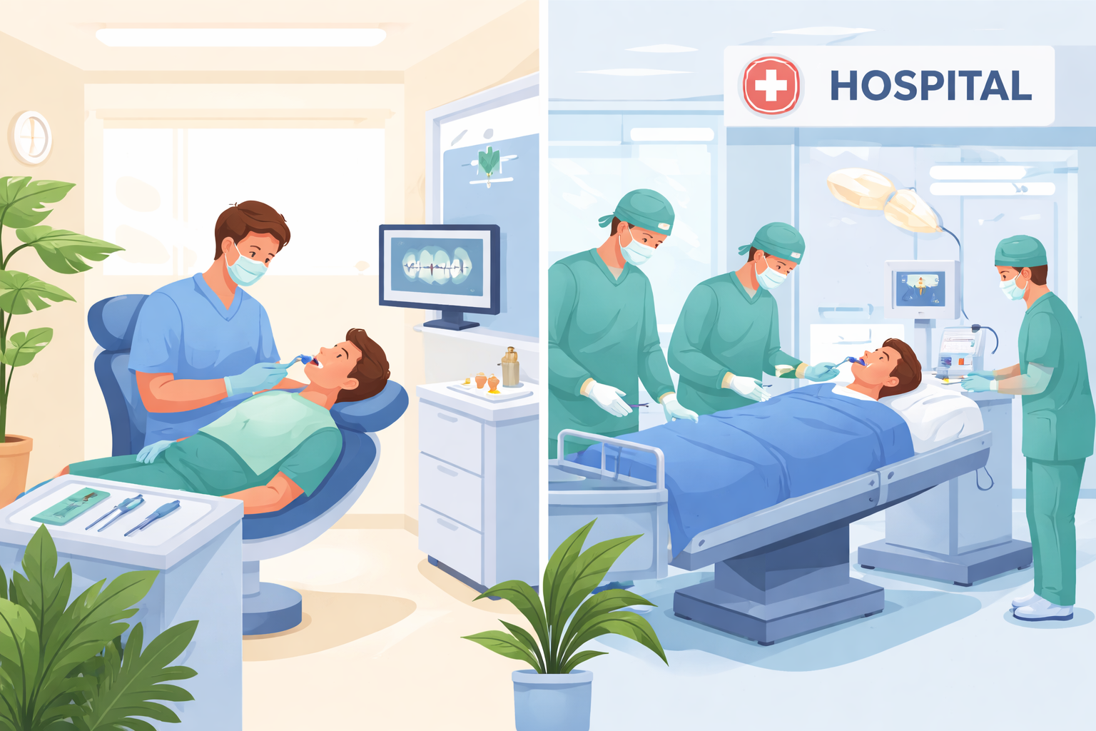 Featured image for Comparing In-Office vs. Hospital Wisdom Tooth Extraction Costs