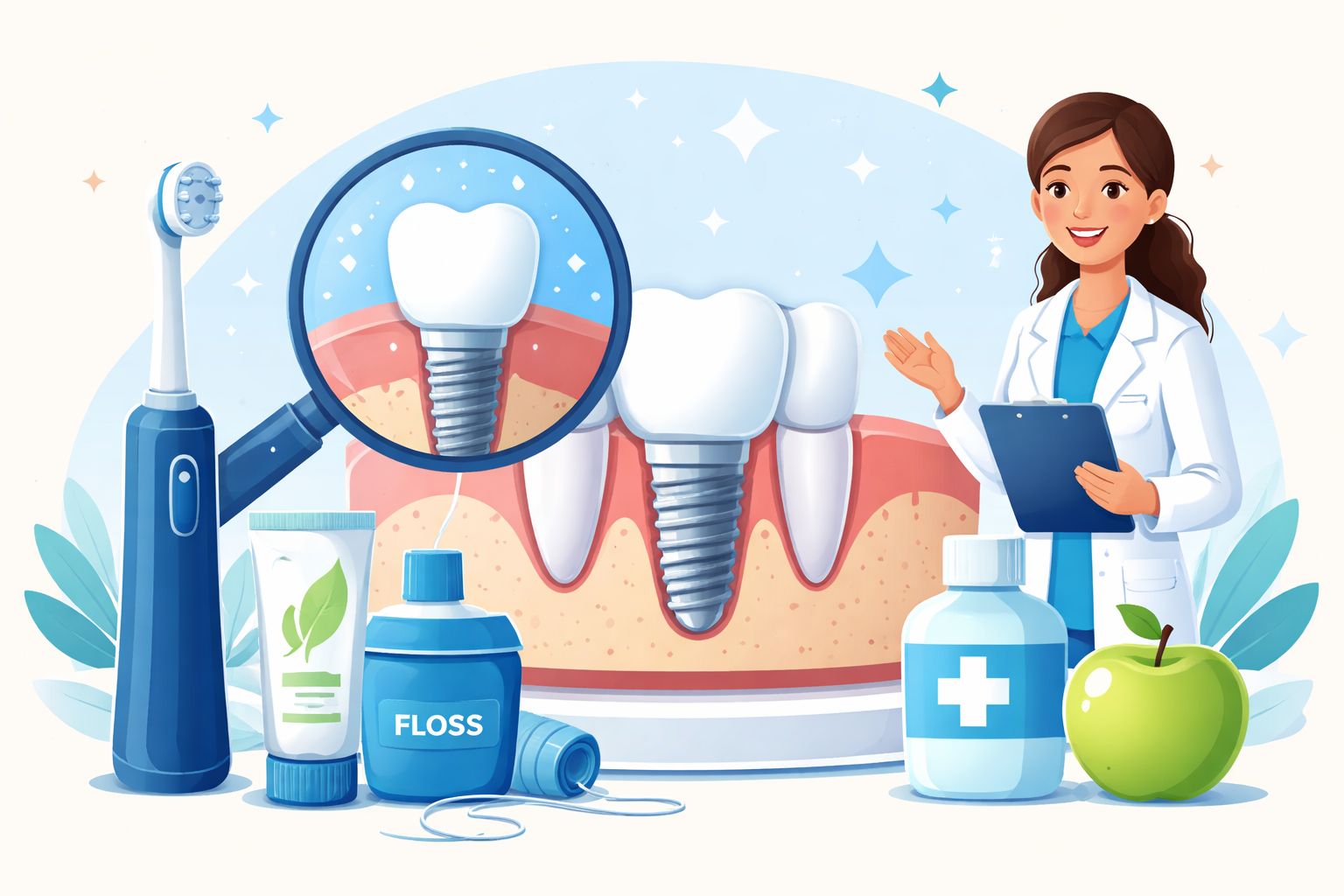 Featured image for Long-Term Care Tips for Healthy Dental Implants